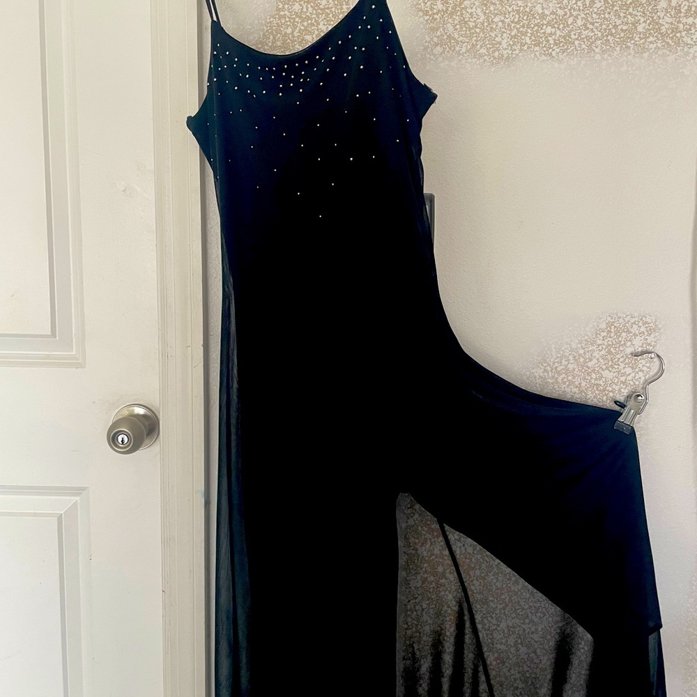 Charlotte Rouse Spaghetti Strap Black Glitzy Jumper